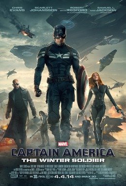 Cartel oficial de Capitán América: El soldado de invierno (Marvel Studios, 2014)