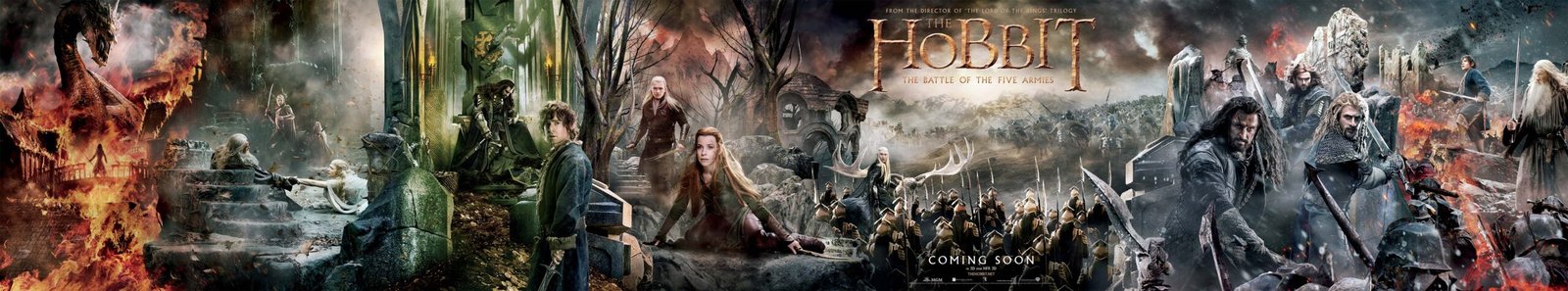 Todo el reparto de la tercera parte del hobbit en una única foto