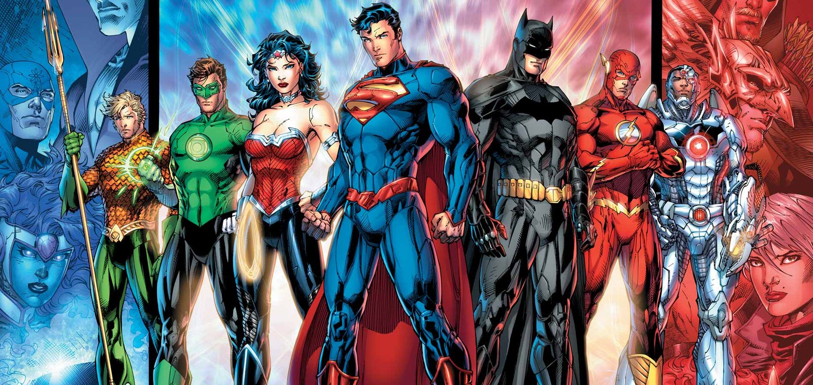La Liga de la Justicia al completo, con Superman entre sus miembros fundadores
