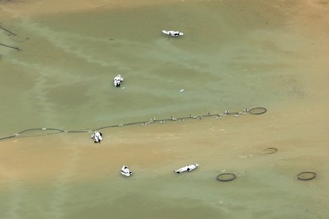 EXCLUSIVE: A downed ship and dead Storm Troopers and Rebels litter a near by lake as filming for Star Wars Rogue One gets underway. Felicity Jones, Donnie Yen, Jonathan Aris, Diego Luna can be seen in costume. Photos taken on September 9th 2015 Ref: SPL1119655 150915 EXCLUSIVE Picture by: James Jenkins / Splash News Splash News and Pictures Los Angeles:310-821-2666 New York:212-619-2666 London:870-934-2666 photodesk@splashnews.com