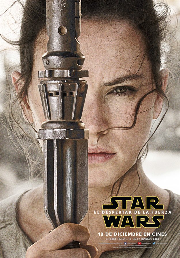 Ya tenemos los pósters de los personajes principales de Star Wars 7… y sigue sin aparece Luke