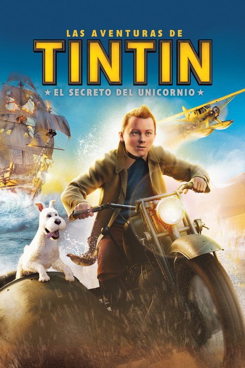 Cartel oficial de Las aventuras de Tintín: El secreto del unicornio