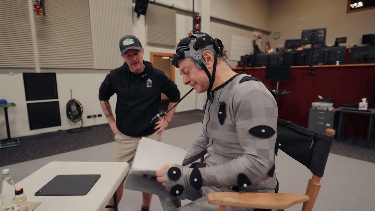Andy Serkis en el video oficial de inicio de rodaje de La caza de Gollum