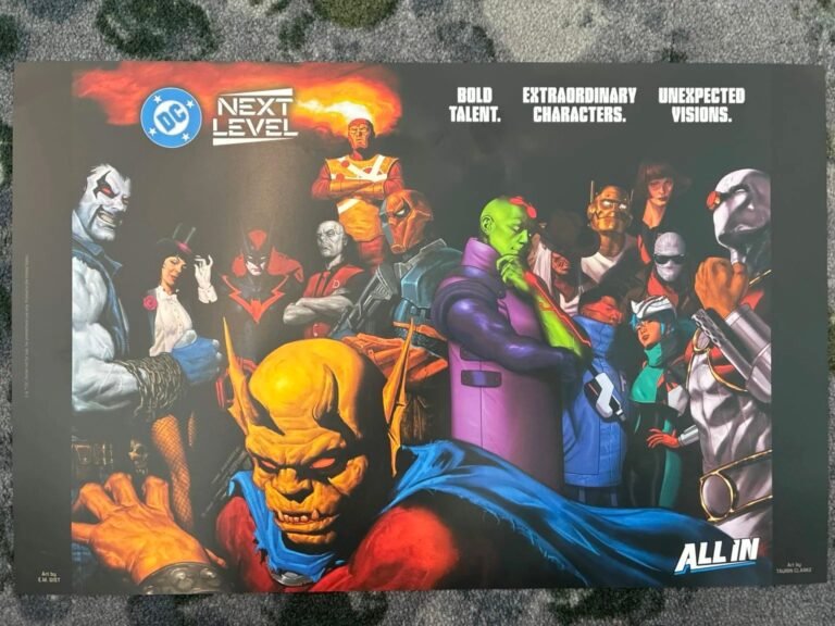 Cartel del panel DC Next Level de DC Comics en la New York Comic Con 2026