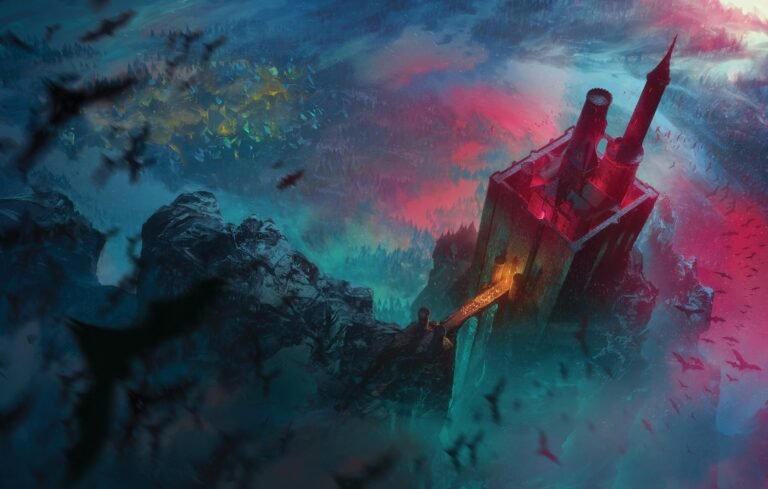 Ilustracion oficial de Ravenloft, el Mal que habita dentro