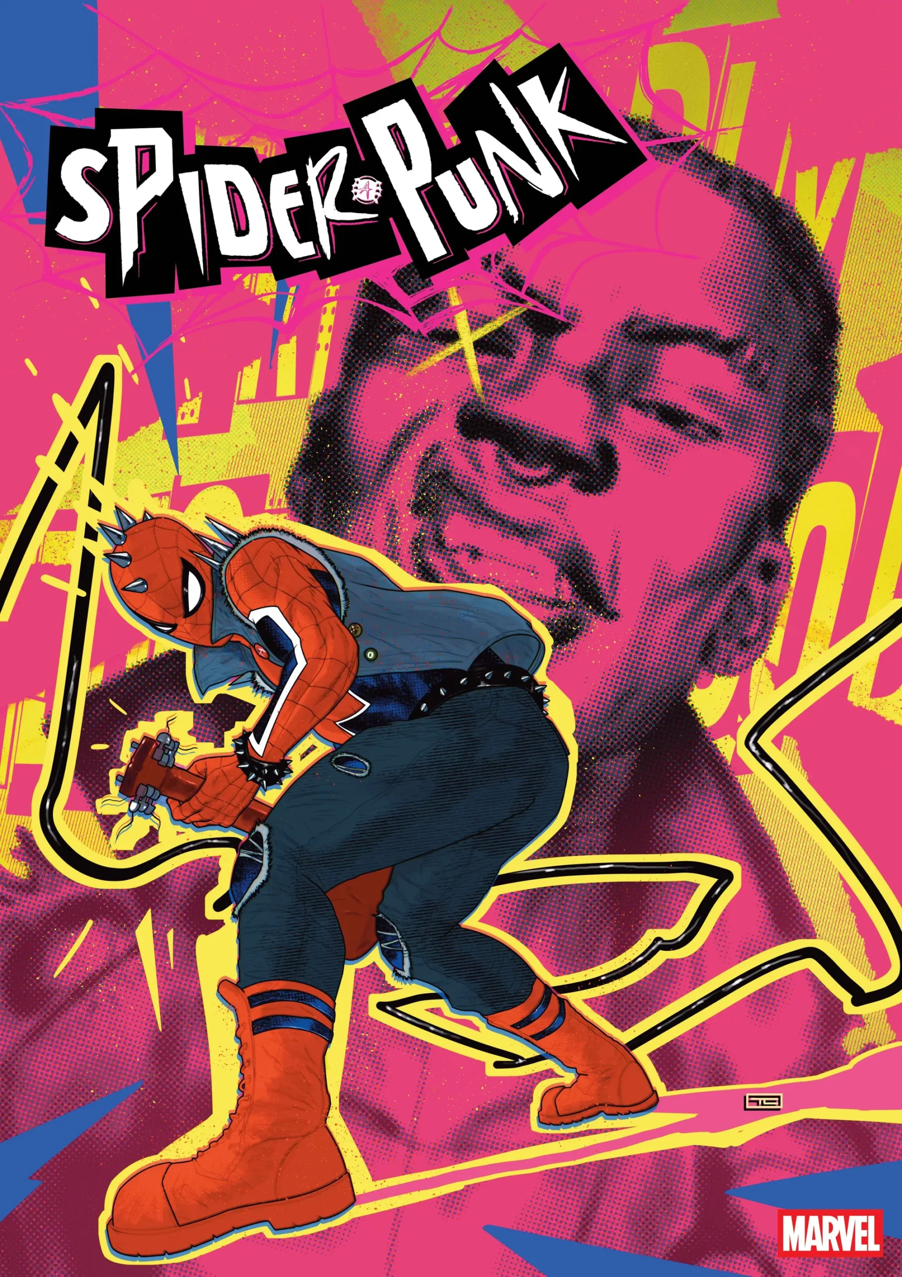 Portada de Taurin Clarke para Spider-Punk numero 1 de 2027